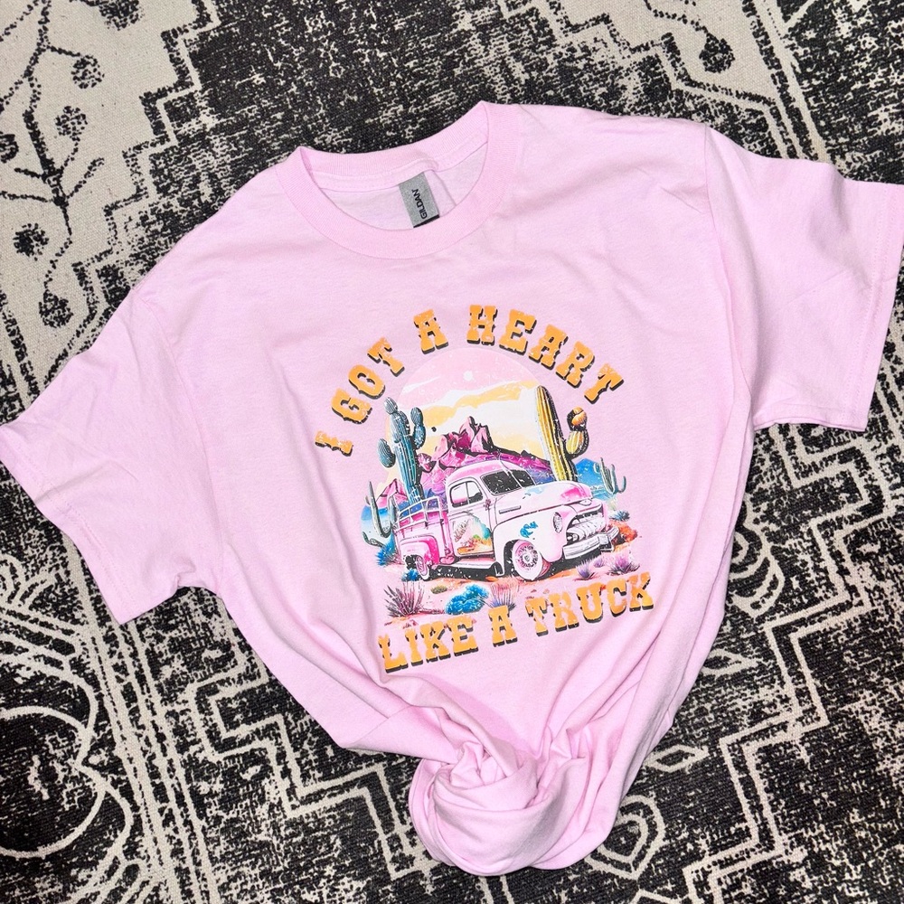 Pink Graphic Kids T-Shirt